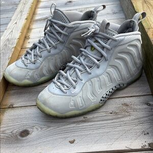 Nike Grey Foamposite High-Top Sneakers